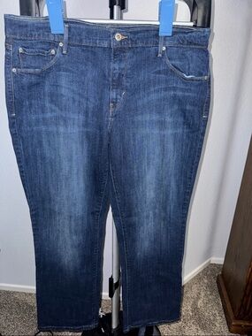 Levi's Straight Men's Jeans in Deep Blue Denim